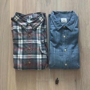 Lot of 2 J. Crew men’s long sleeve shirts